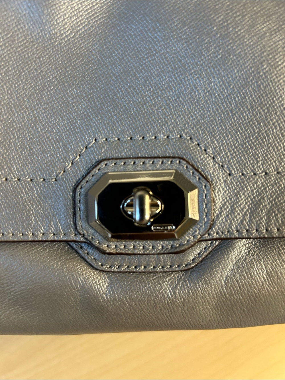 Coach Campbell Large Leather Turnlock Satchel - Picture 14 of 14